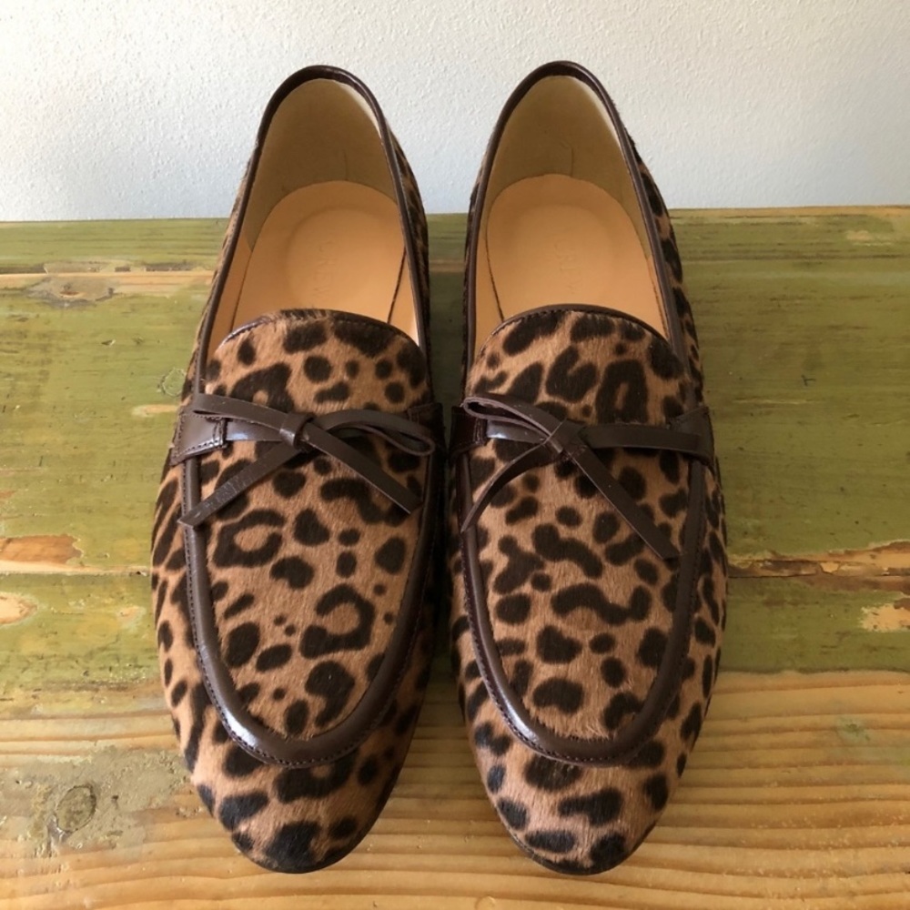 NWOT J Crew Academy Loafers in Cheetah Print 💕